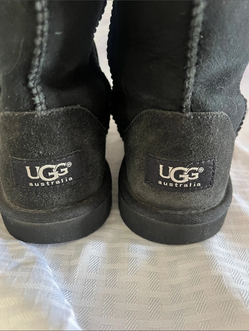 UGG Classic Tall Black Suede Winter Boots